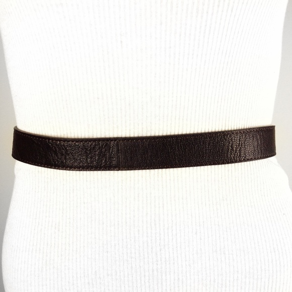 MAX AZRIA by BCBG BELT DARK BROWN LEATHER ONE SIZE main image 2